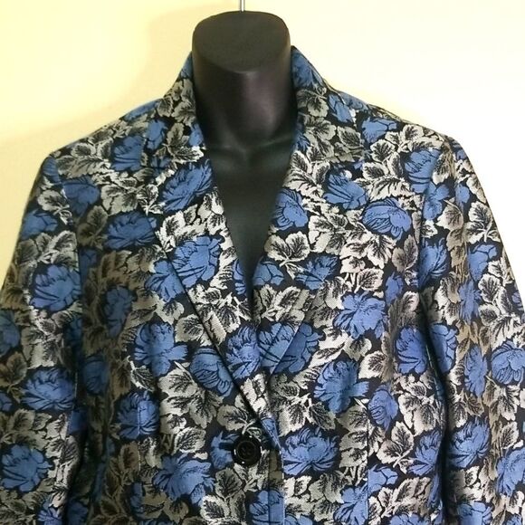 Nine West Blue, Black and Silver Blazer size 10 - Picture 4 of 7